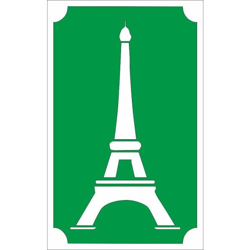 8x5 cm-es Csillám tetoválás sablon - Eiffel torony 125
