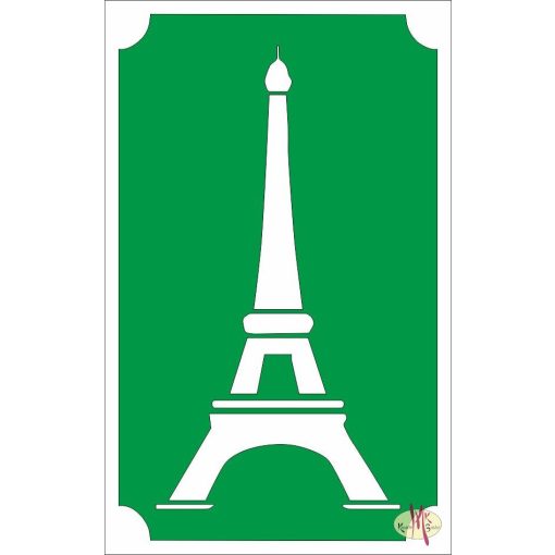 8x5 cm-es Csillám tetoválás sablon - Eiffel torony 125