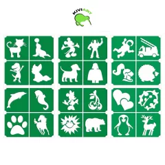 Mk Body Deco Csillámtetoválás sablon szett 24 db /7-12/