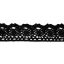 Csipke 100% pamut 3 cm-es fekete