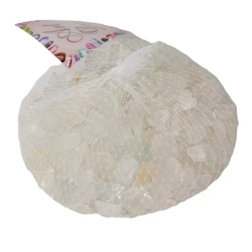 Dekor üveg kavics víztiszta 2cm 500gr