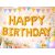 13 darabos arany metálfényű Happy Birthday fólia lufi felirat születésnapi dekorációhoz