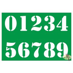 Festősablon - Számok 0-9