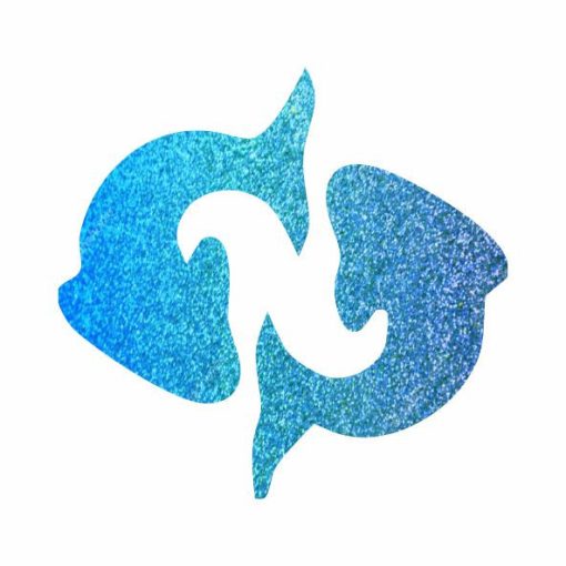 Csillámtetoválás sablon - Csillagjegyek Halak 487