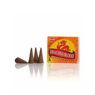 HEM Dragons Blood illatú füstölő kúp 10db/cs