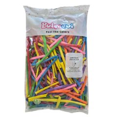 Modellező lufi 100 db-os vegyes színű csomag lufifigurák készítéséhez