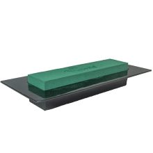 Ikebana téglalap oázis tűzőhab fekete vagy fehér tálban