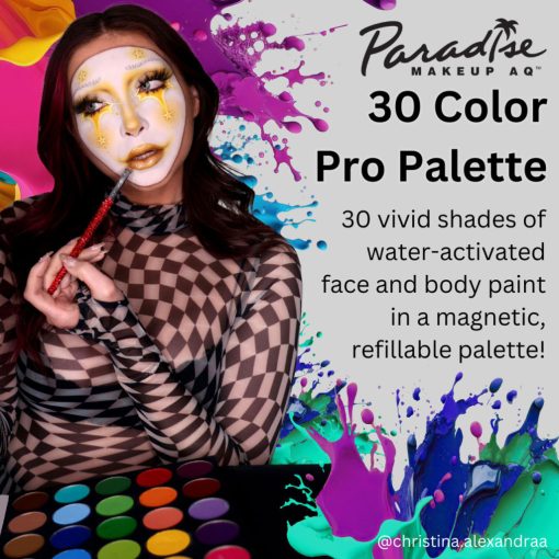 Mehron Paradise Makeup AQ – 30 Color Pro Palette | Profi vízbázisú arcfesték paletta