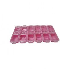 12 részes kozmetikai tárolódoboz pink