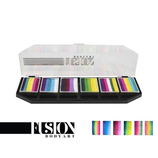 Fusion csíkos arcfesték paletta – Leanne's Pretty Rainbow