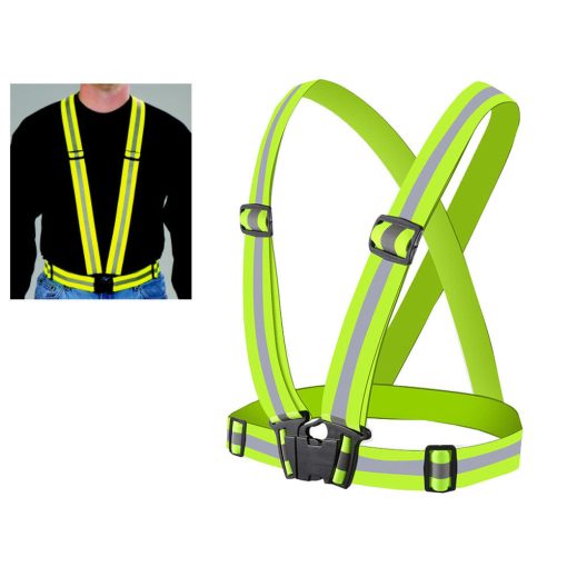 Láthatósági fényvisszaverő kantár, heveder sárga