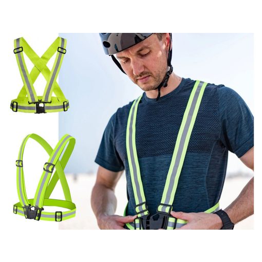 Láthatósági fényvisszaverő kantár, heveder sárga