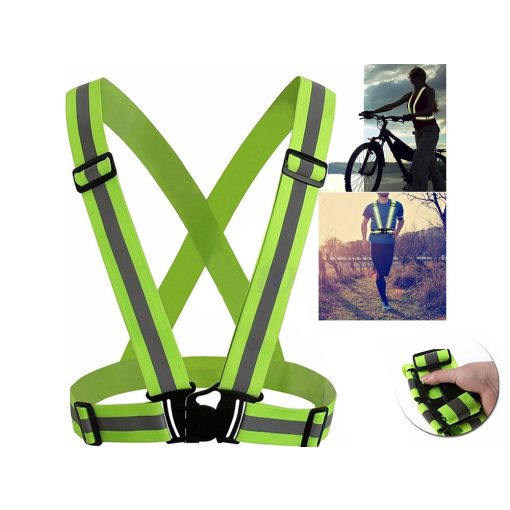 Láthatósági fényvisszaverő kantár, heveder sárga