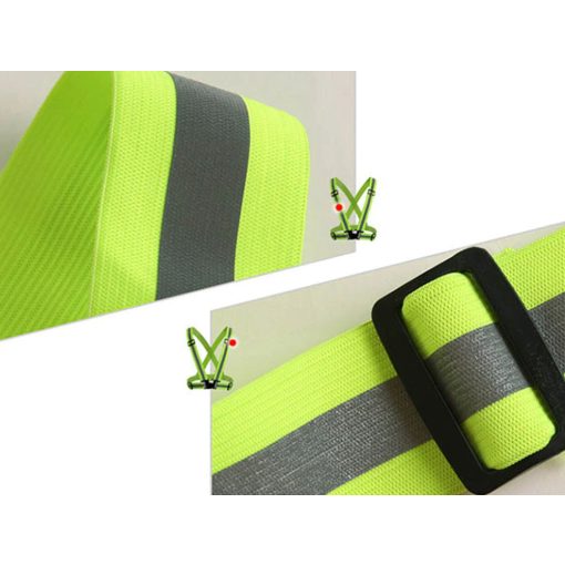 Láthatósági fényvisszaverő kantár, heveder sárga