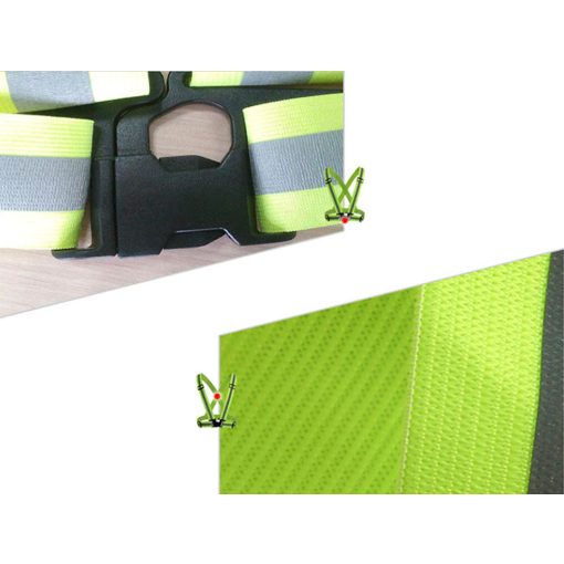 Láthatósági fényvisszaverő kantár, heveder sárga