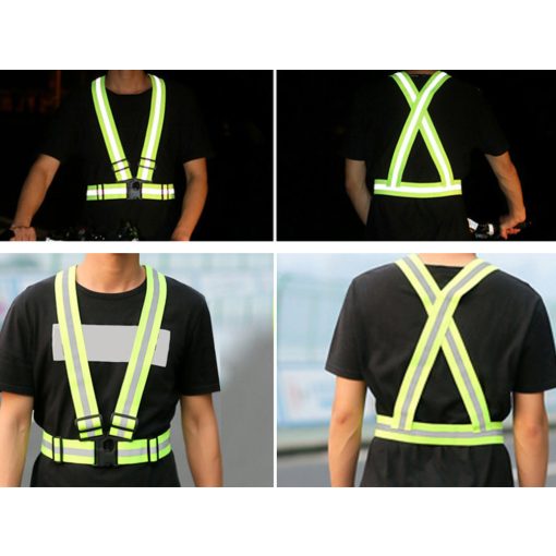 Láthatósági fényvisszaverő kantár, heveder sárga