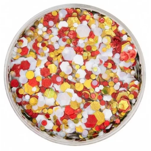 PXP chunky   csillámkrém - piros-fehér-arany 40ml