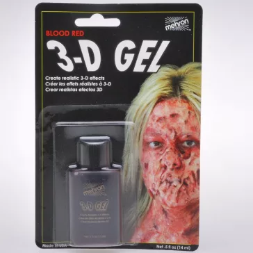 Mehron 3‑D Gel – Blood Red (15 ml)