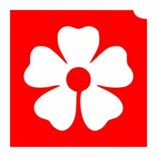 4x4cm Csillámtetoválás sablon virág 13