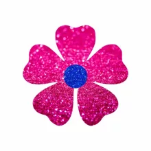 4x4cm Csillámtetoválás sablon virág 13