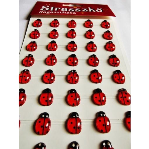 Strasszkő - Katica 45 db/csomag