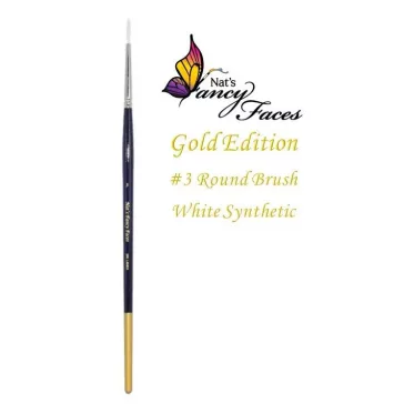 Nat's Fancy kerek #3 arcfestő ecset Gold Edition