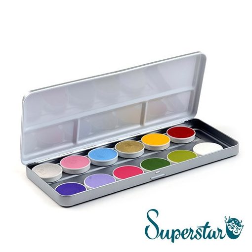 Superstar 12 színű arcfesték készlet - Biotanika /12 colours BOTANICAL palette/