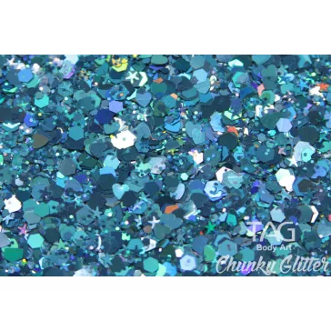 TAG Chunky Glitter Gel Blue - kék 20gr