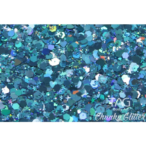 TAG Chunky Glitter Gel Blue - kék 20gr