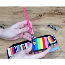 Leanne's Rainbow lapos ferde arcfestőecset 3/8"
