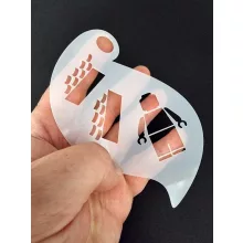 Arc és testfestő sablon - Lego építőkocka