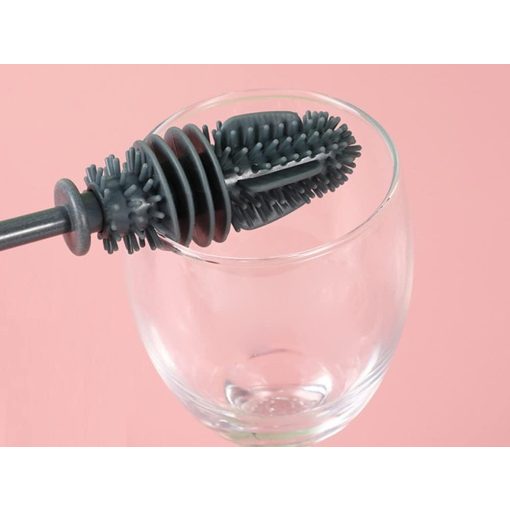 33 cm-es hosszú szilikon üvegmosó kefe palackokhoz és kulacsokhoz