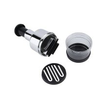 Kézi nyomókaros aprító 6 pengével fokhagymához, hagymához és zöldségekhez, tartállyal.