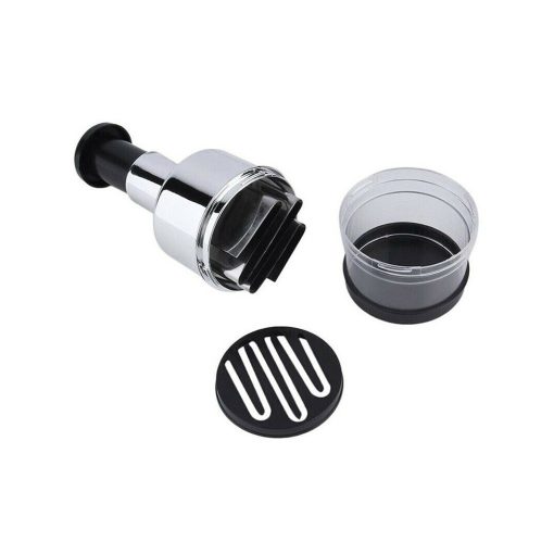 Kézi nyomókaros aprító 6 pengével fokhagymához, hagymához és zöldségekhez, tartállyal.