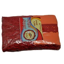 Csipke 100% pamut 3 cm-es piros 2