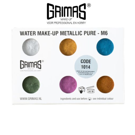 Grimas 6 színű Metal arcfestő készlet 
