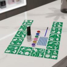 Csillámtetoválás nagy szett - 48 db sablonnal