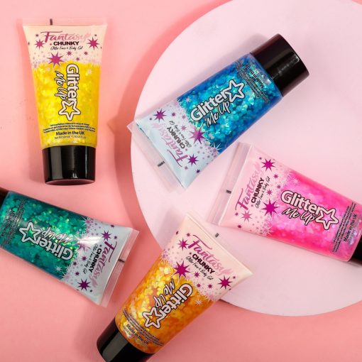 Holographic nagyszemcsés csillámzselé - Princess pink