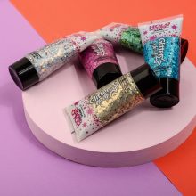 Holographic nagyszemcsés csillámzselé - Princess pink