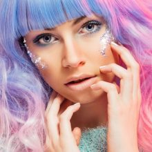 Holographic nagyszemcsés csillámzselé - Princess pink