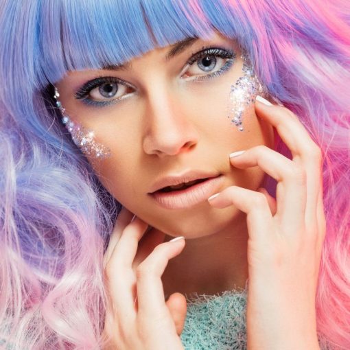 Holographic nagyszemcsés csillámzselé - Princess pink