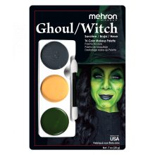 Mehron háromszínű arcfestő készlet - Boszorkány  /Ghoul/Witch/