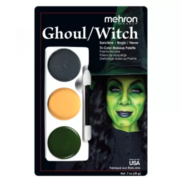   Mehron háromszínű arcfestő készlet - Boszorkány  /Ghoul/Witch/
