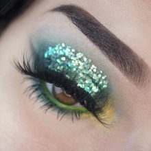 Holographic nagyszemcsés csillámzselé -  Green Envy