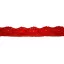 Csipke 100% pamut 2 cm-es piros