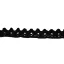 Csipke 100% pamut 2 cm-es fekete