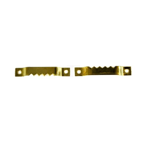 Akasztó faliképhez - recés, fém arany, 3,5 cm