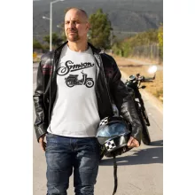 Simson Swalbe motoros póló – Egyedi klaszikus stílus a legendás motor szerelmeseinek