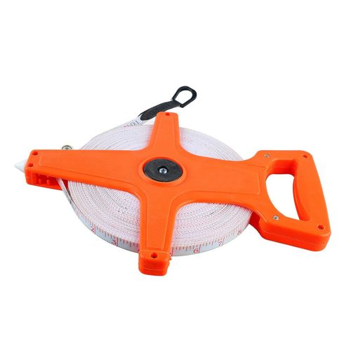 30 méteres narancssárga üvegszálas mérőszalag feltekerő karral