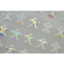 Angyalka strasszkövek fehér, vagy színjátszó, öntapadó 35db/cs